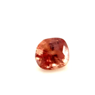 0.4ct Salmon Pink Padparadscha Vs Cushion Shape (4.2x3.9x3.1 mm) UNHEATED gemstone from Ceylon
