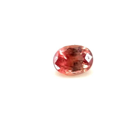 0.45ct Salmon Pink Padparadscha Vs Oval Shape (4.6x3.5x2.6 mm) UNHEATED gemstone from Ceylon