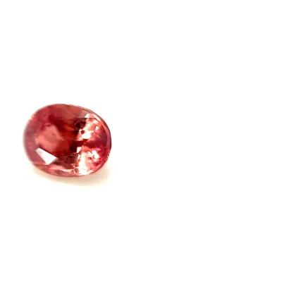 0.45ct Salmon Pink Padparadscha Vs Oval Shape (4.6x3.5x2.6 mm) UNHEATED gemstone from Ceylon