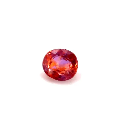 0.4ct Salmon Pink Padparadscha Vs Oval Shape (4.3x3.9x2.4 mm) UNHEATED gemstone from Ceylon