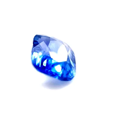 1.25ct Cornflower Blue Sapphire VVS Cushion Shape (6.2x5.6x3.4 mm) UNHEATED gemstone from Ceylon