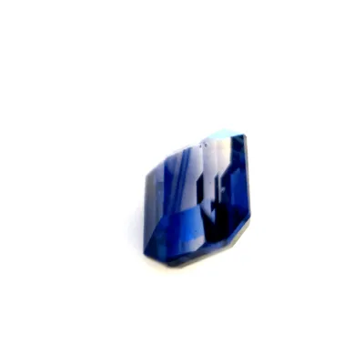 1.05ct Blue Sapphire VVS Emerald Shape (6.4x4.7x2.9 mm) UNHEATED gemstone from Ceylon