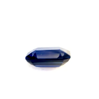 1.05ct Blue Sapphire VVS Emerald Shape (6.4x4.7x2.9 mm) UNHEATED gemstone from Ceylon