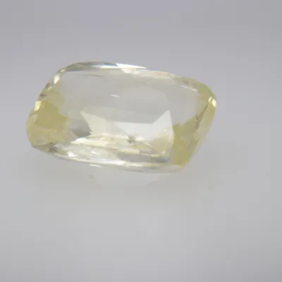 2ct Yellow Sapphire VVS1 Fancy Cushion Shape (8.7x6.4x3.2 mm) Unheated gemstone from Sri Lanka