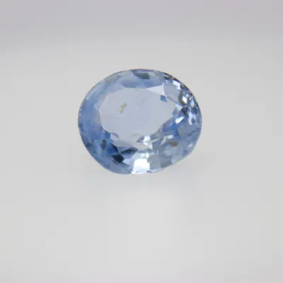 0.9ct Alice Blue Sapphire VVS Oval Shape (6.1x5.2x3.2 mm) Unheated gemstone from Ceylon