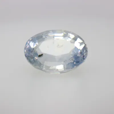 1.5ct Alice Blue Sapphire Vs1 Oval Shape (7.6x5.8x3.8 mm) Unheated gemstone from Ceylon