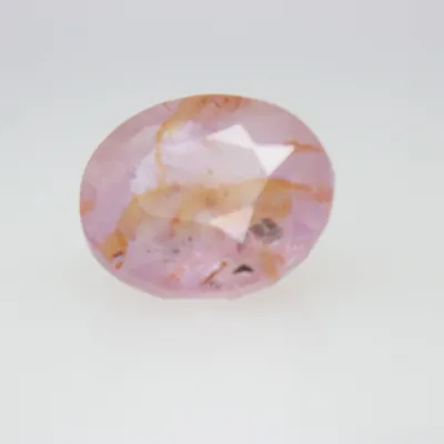 2.2ct Hot Pink Padparadscha Twinning wisp Oval Shape (7.8x6.8x4.5 mm) Unheated gemstone from Sri Lanka