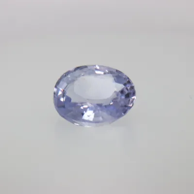 0.8ct Alice Blue Sapphire VVS Oval Shape (5.9x4.8x2.8 mm) Unheated gemstone from Sri Lanka