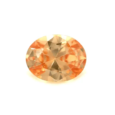 3ct Pale Goldenrod Tourmaline VVS1 Oval Shape (8.9x6.8x4.3 mm) Unheated gemstone from Sri Lanka
