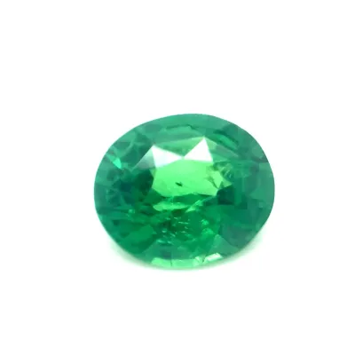 1.1ct Vivid Green Garnet VVS Oval Shape (6.91x5.91x3.82 mm) Unheated gemstone from Sri Lanka