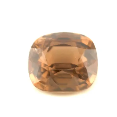1ct Saddle Brown Zircon Vs1 Cushion Shape (8.98x8.39x5.26 mm) Unheated gemstone from Sri Lanka