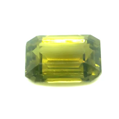 2.10ct Light green to Brownish Yellow Alexandrite Flawless (fl) Emerald Shape (8.76x5.83x3.93 mm) Unheated gemstone from Sri Lanka