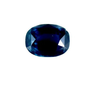 2.10ct Dark Slate Blue Sapphire VVS Antique Cushion Shape (9x6x5 mm) Heated gemstone from Sri Lanka