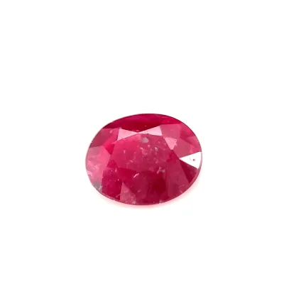 0.95ct Red Ruby Vs Oval Shape (6.8x5.7x2.5 mm) UNHEATED gemstone from Ceylon