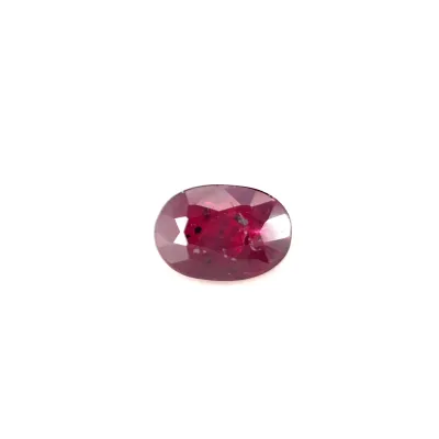0.65ct Red Ruby Vs Oval Shape (5.7x4x2.7 mm) UNHEATED gemstone from Ceylon