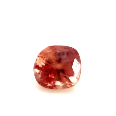 0.4ct Salmon Pink Padparadscha Vs Cushion Shape (4.2x3.9x3.1 mm) UNHEATED gemstone from Ceylon