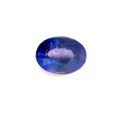 1.25ct Blue Violet Sapphire VVS Oval Shape (7.1x5.2x3.6 mm) UNHEATED gemstone from Ceylon